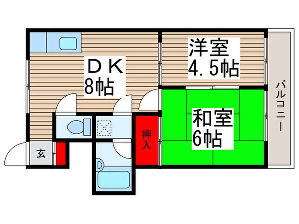 プリベイル柏の物件間取画像